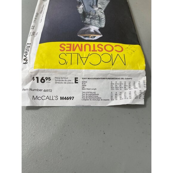 Y2K McCalls M4697 Sewing Pattern Size 14-20 Civil War Era Coat Skirt Shawl UNCUT - Picture 3 of 6